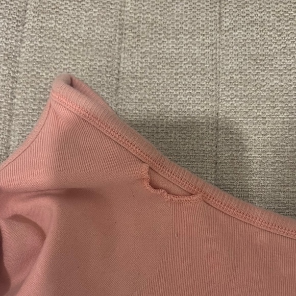 Pink Ribbed Aerie athleteic Bralette - Picture 5 of 6